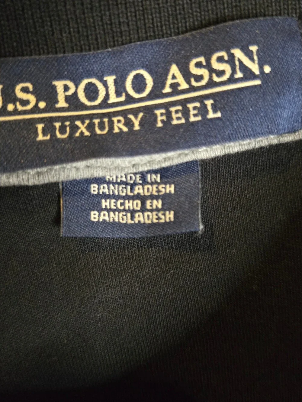 US Polo Assn Shirt Mens 2XL Black Luxury Feel Short Sleeve Logo Polo Cotton Big